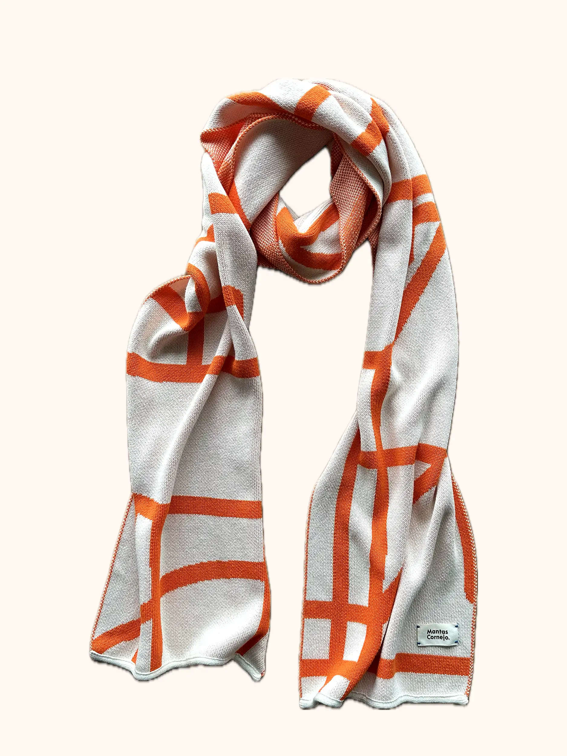 BRUTALISM MEGA SCARF ORANGE