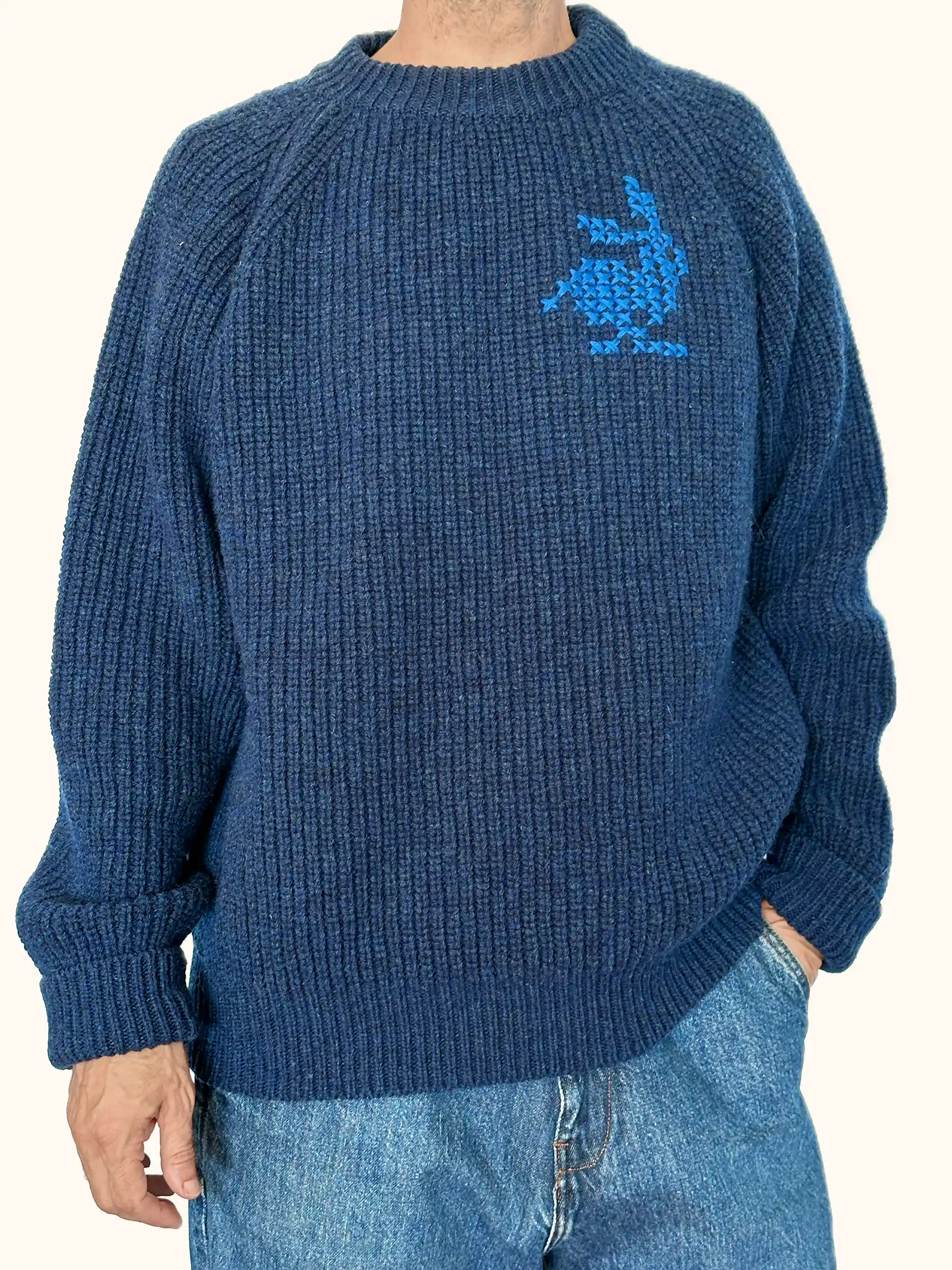 MERINO WOOL SWEATER UNISEX OCEAN