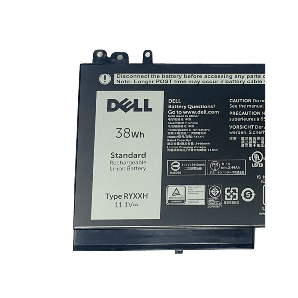 Dell Original 3 Cell 11.1V 38WHr Laptop Battery for Latitude 12 E5250 RYXXH