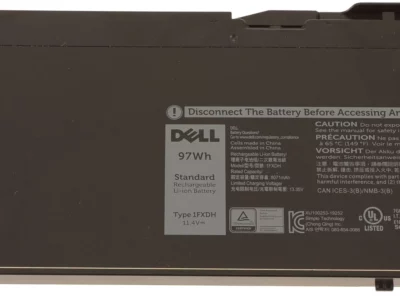 Dell Original 3 Cell 11.4V 97WHr Laptop Battery for Latitude 5501 5511 0WK3FI