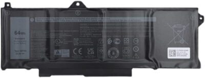 Dell Original 4 Cell 12.2V 64WHr Laptop Battery for Latitude 5521 Precision 3470 GRT01