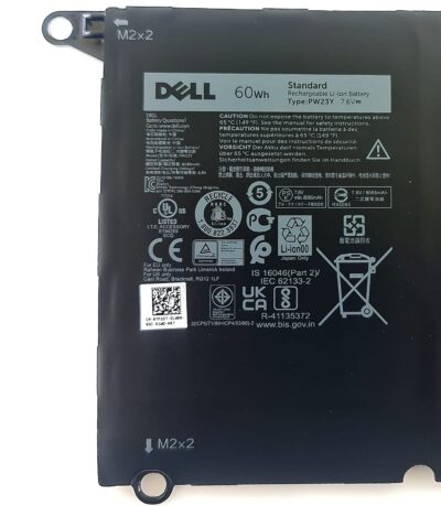 Dell Original 4 Cell 7.6V 60WHr Laptop Battery for XPS 13 9360 TP1GT