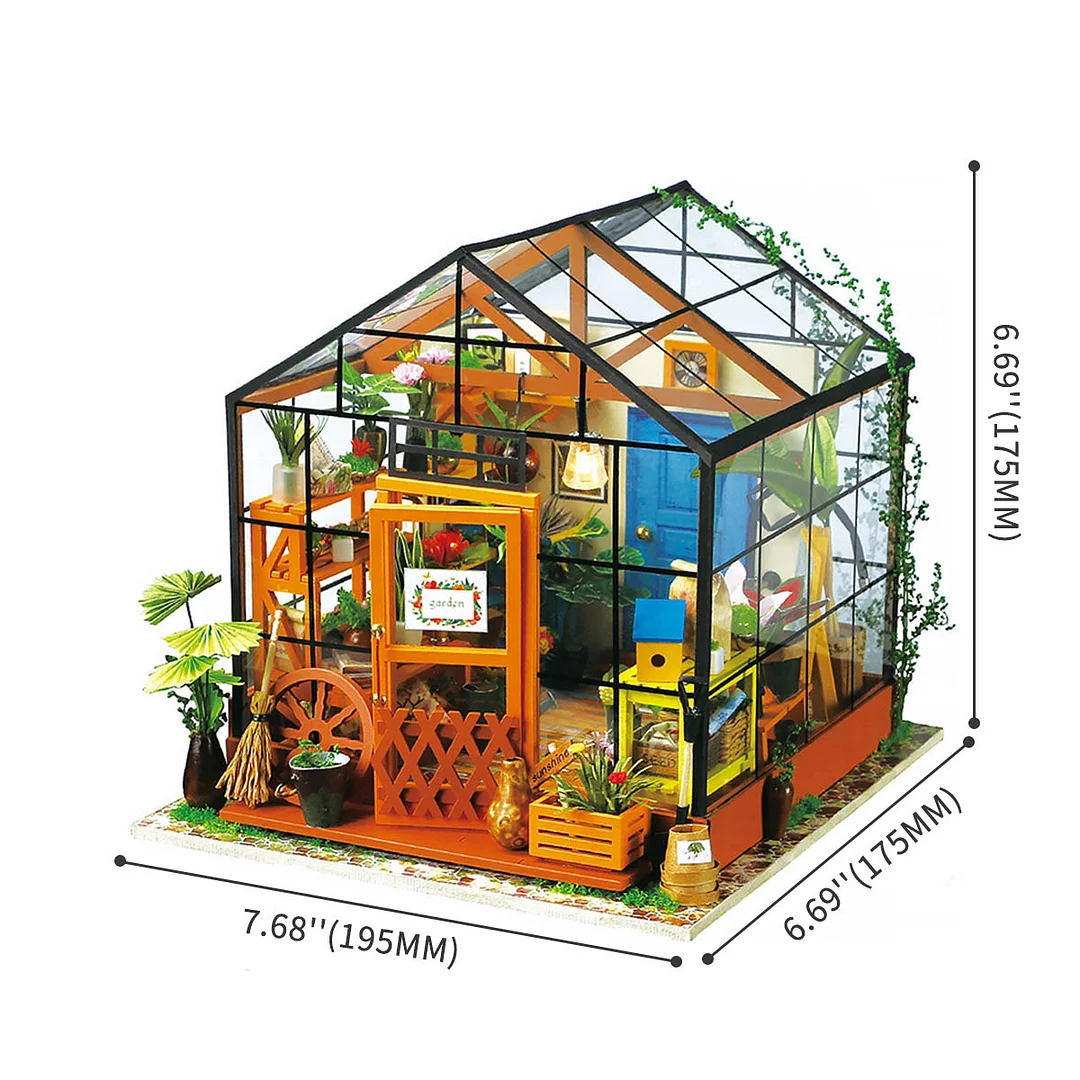 Casa de flores de Rolife Cathy Casa en miniatura DIY 