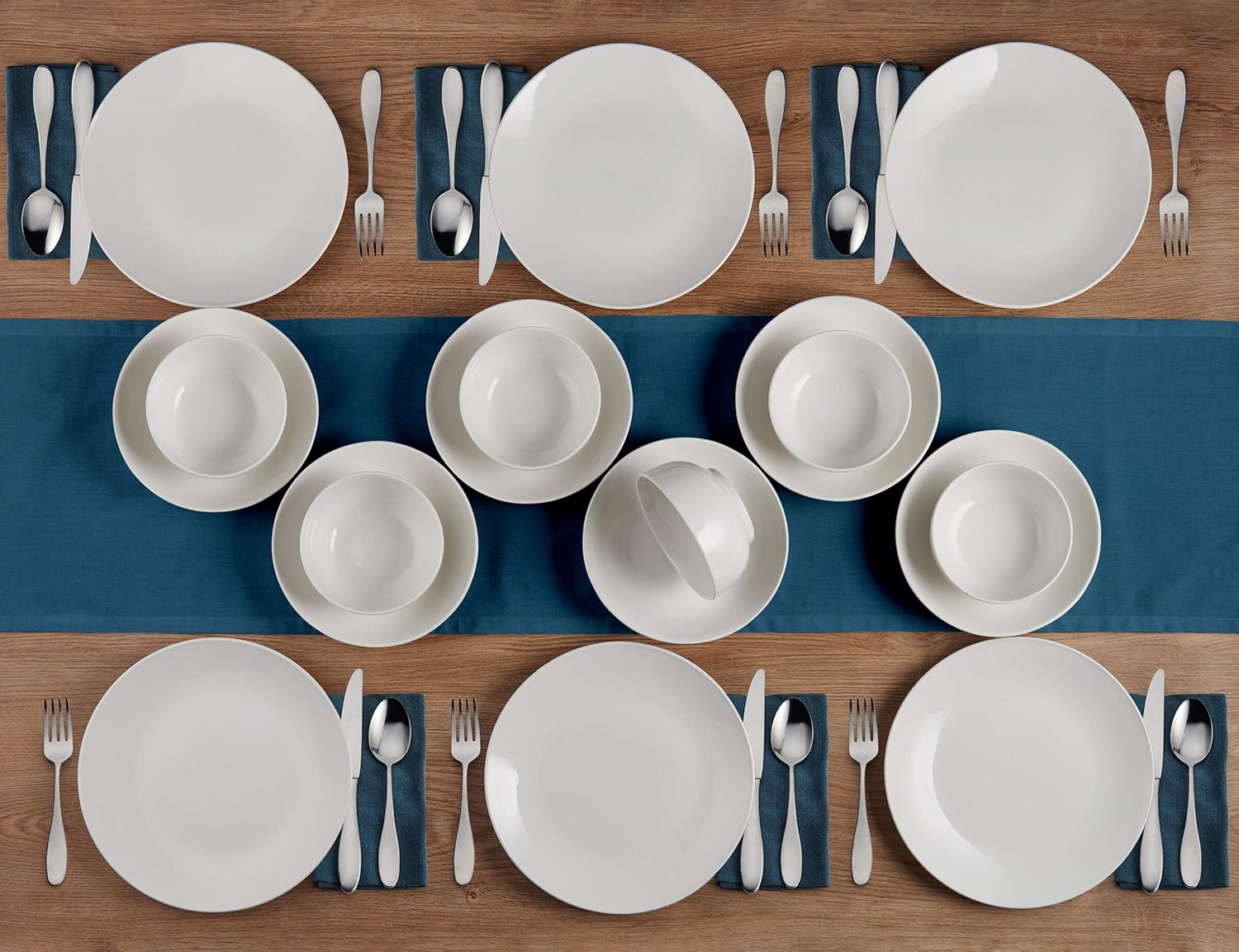 18-piece porcelain cup set, serving 6 people