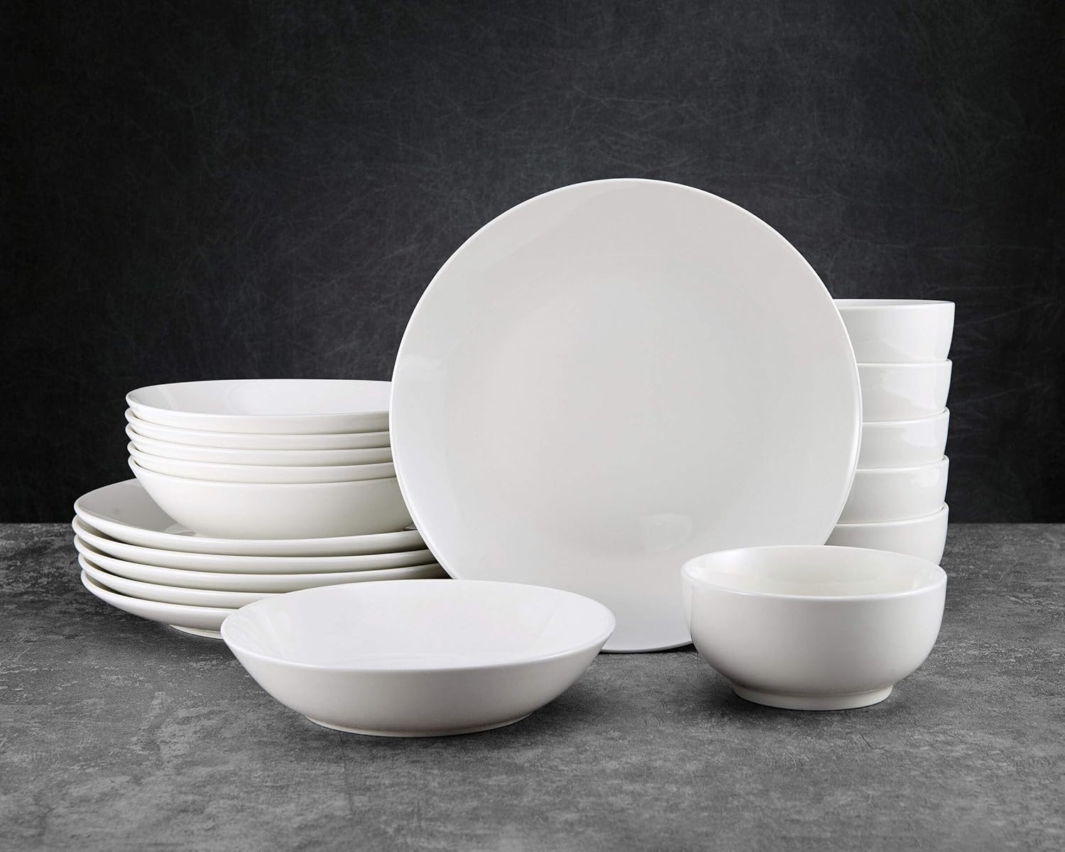 18-piece porcelain cup set, serving 6 people