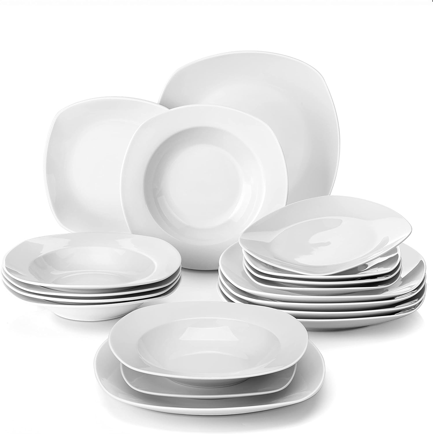 Chip porcelain set, 18 pieces, serves 6 people