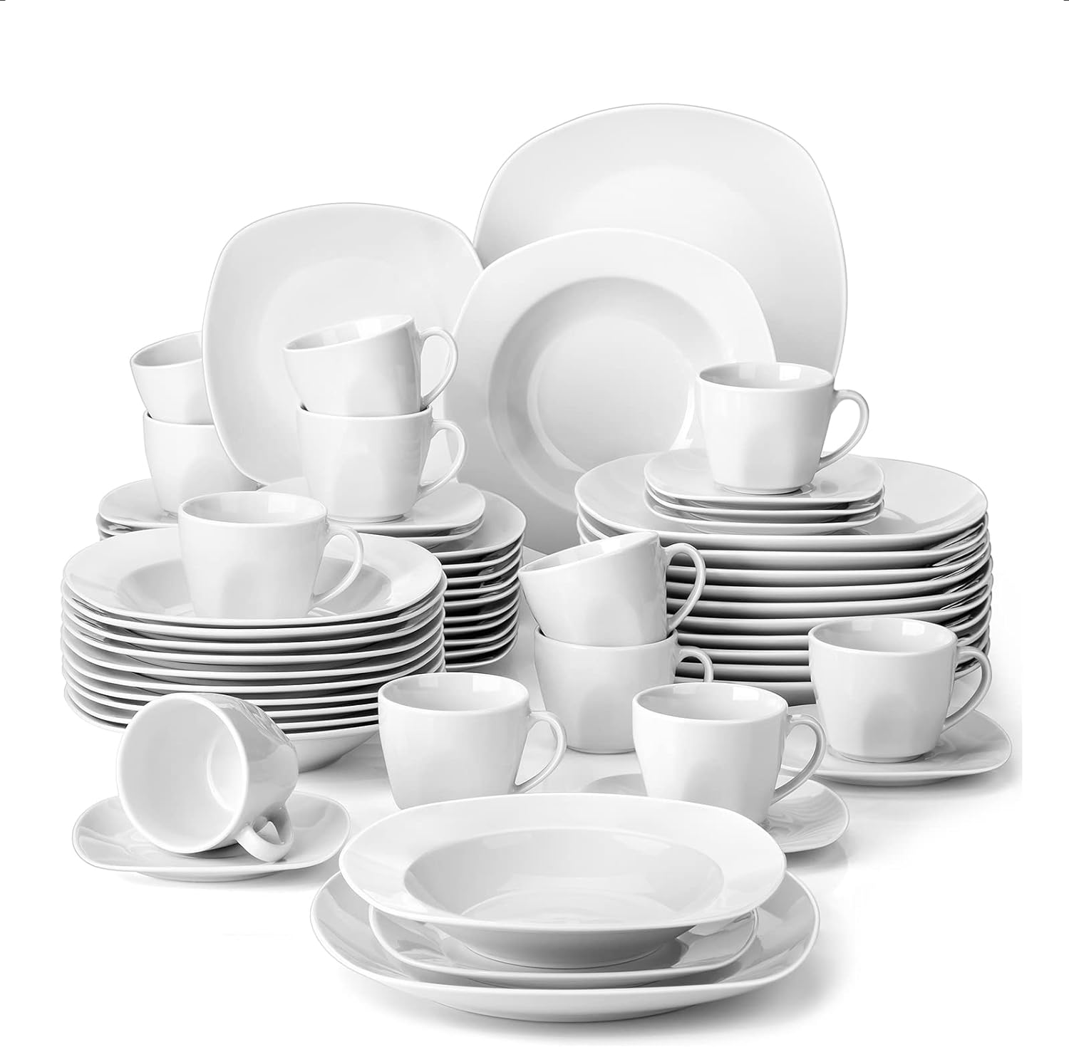 Chip porcelain set, 60 pieces, serves 12 people