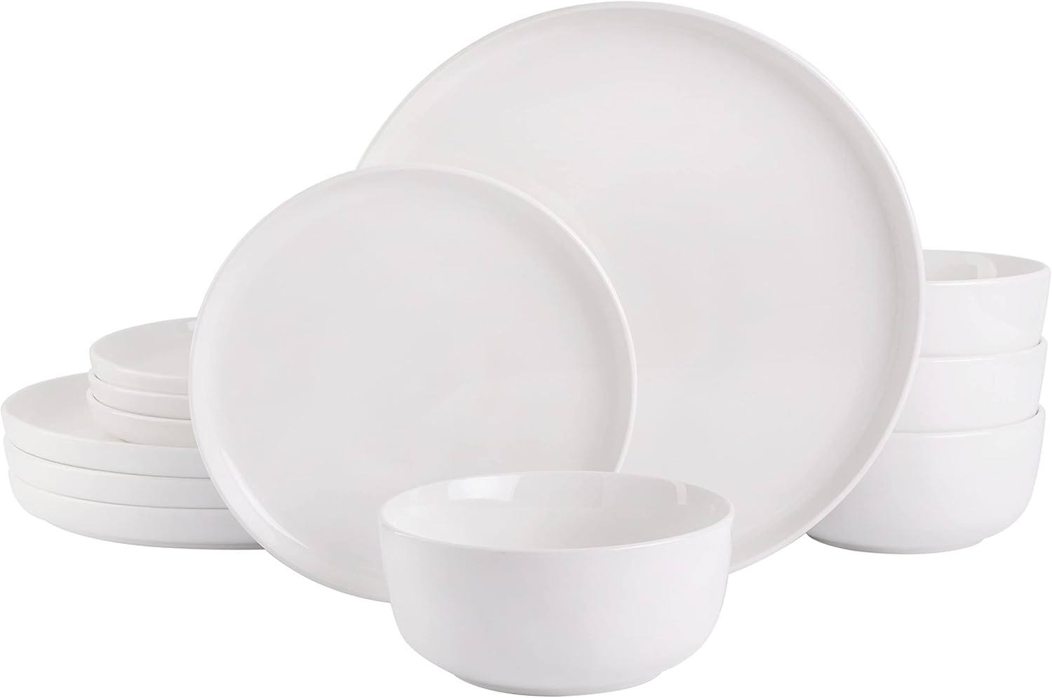 Ellipse porcelain set, 12 pieces, serves 4 people