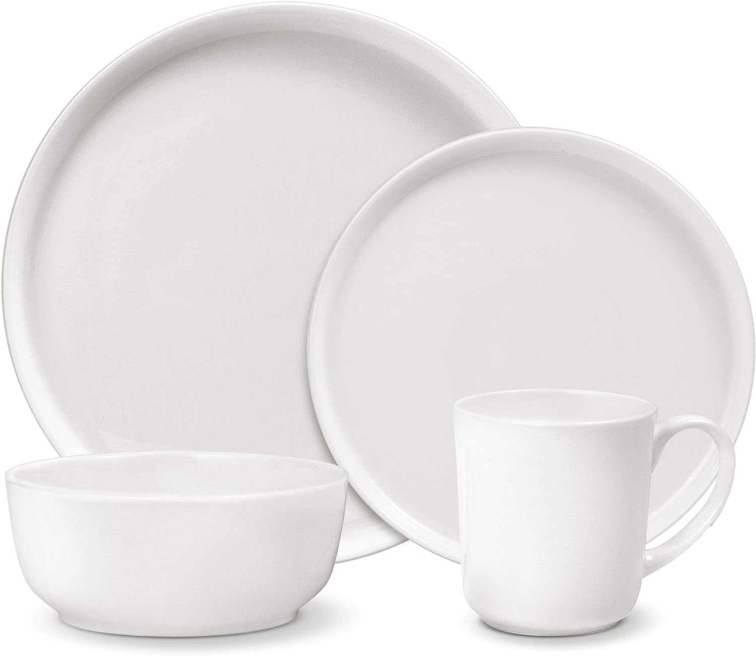 Ellipse porcelain set, 16 pieces, serves 4 people