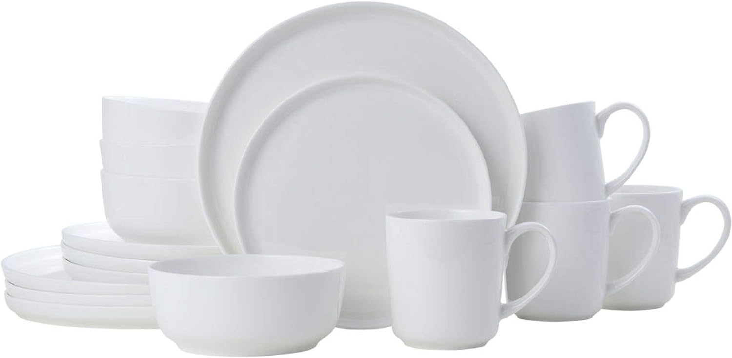 Ellipse porcelain set, 16 pieces, serves 4 people