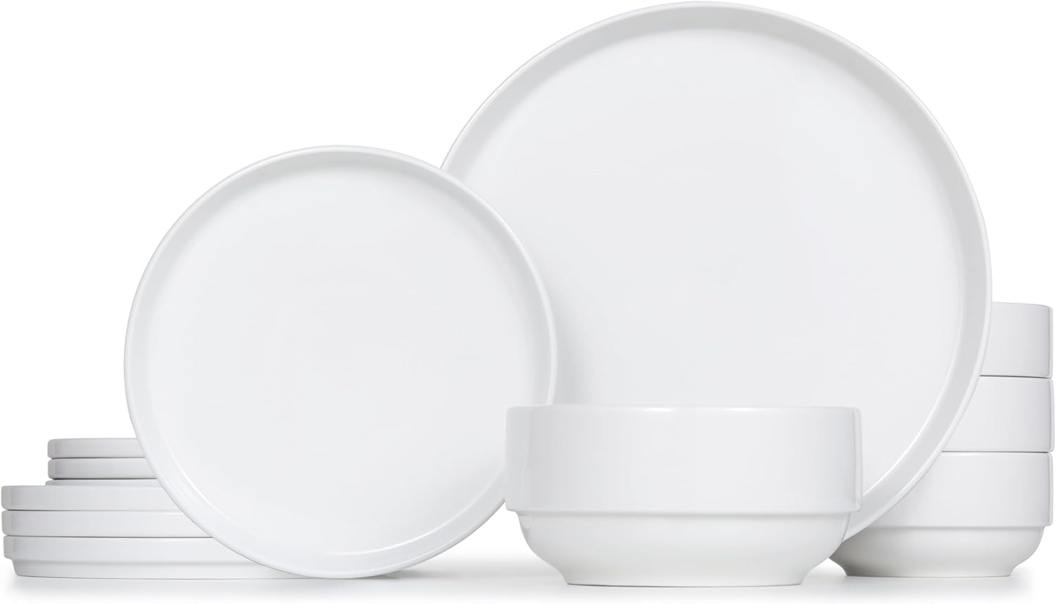 Ellipse porcelain set, 18 pieces, serves 6 people