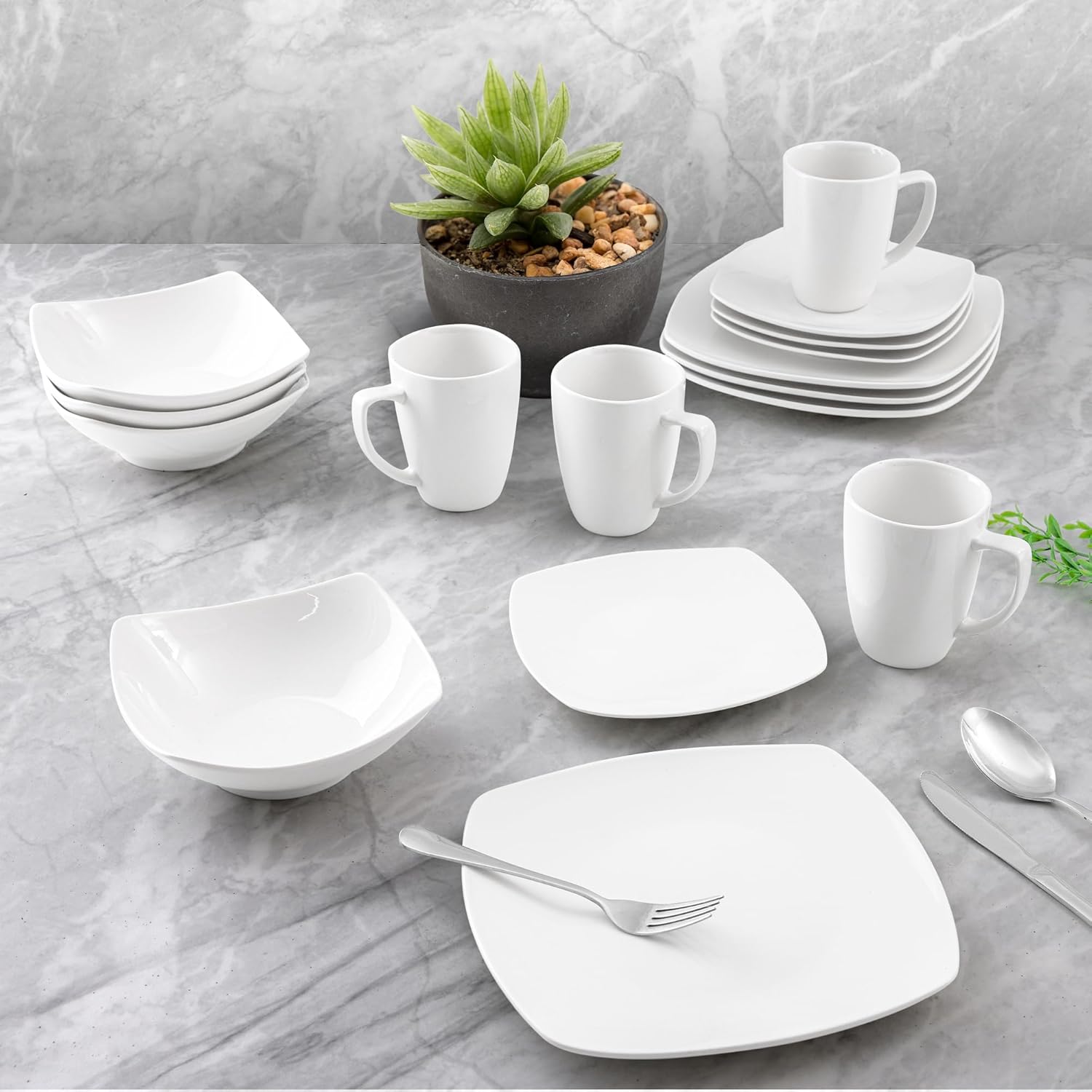 Damla porcelain set, 16 pieces, serves 4 people