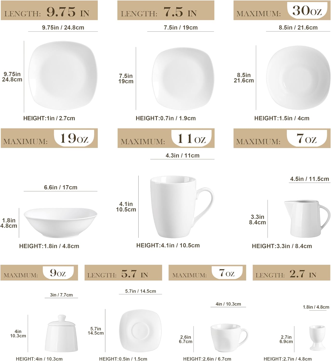 Damla porcelain set, 50 pieces, serves 6 people
