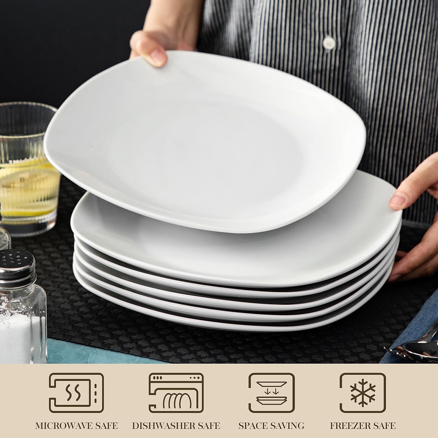 طبق دملا كبير 6 قطع 25سم