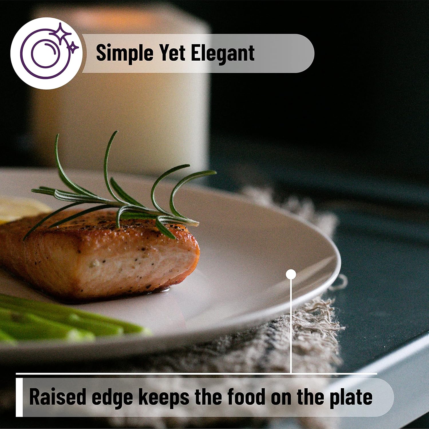 طبق كوب كبير 12 قطع 25سم