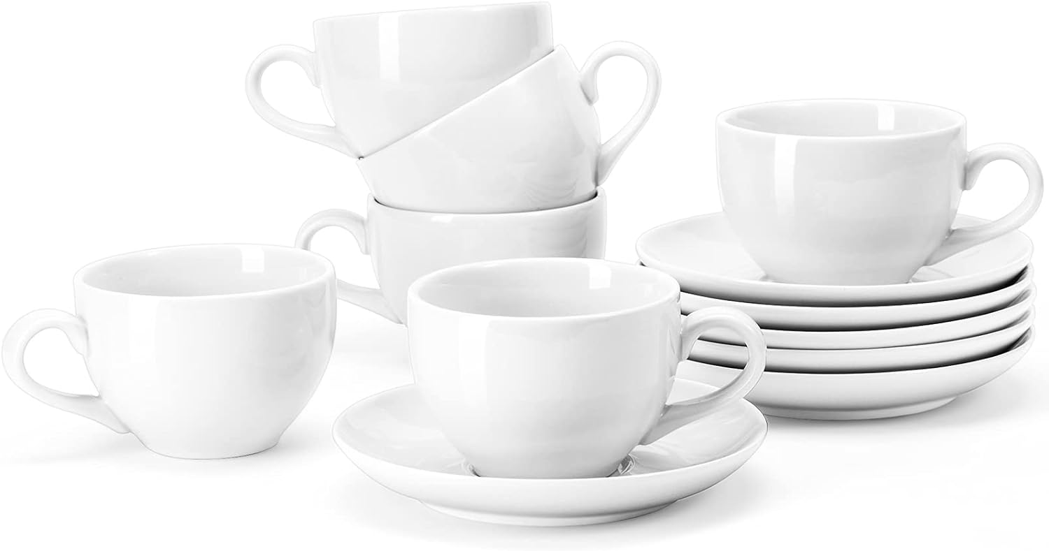 Porcelain Coffee Cups Set of 6 pieces
