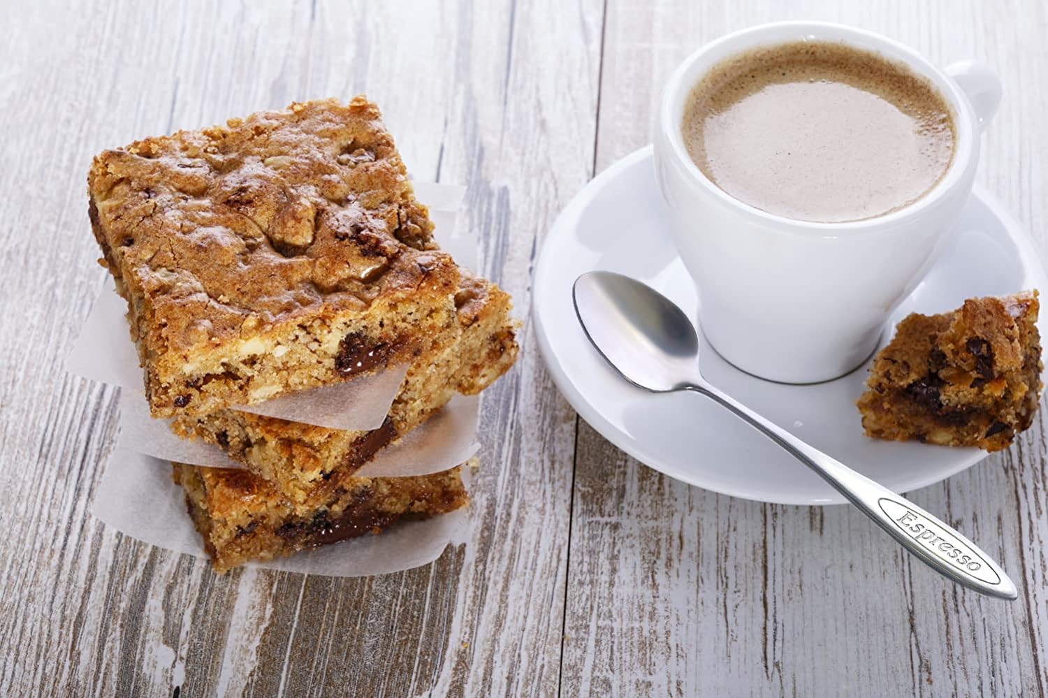 طقم قهوة اسبريسو من البورسلين (4 قطع) أبيض