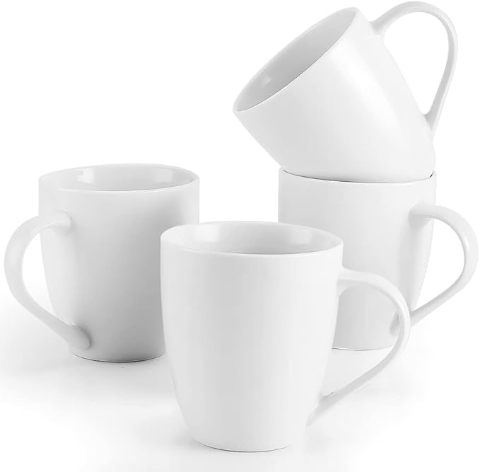 Coffee Mug Set with Handle, 4 Pieces