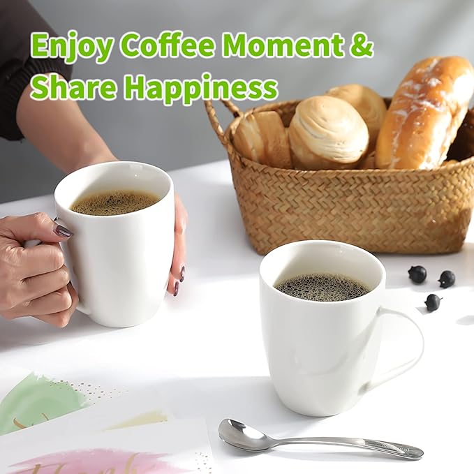 Coffee Mug Set with Handle, 6 Pieces