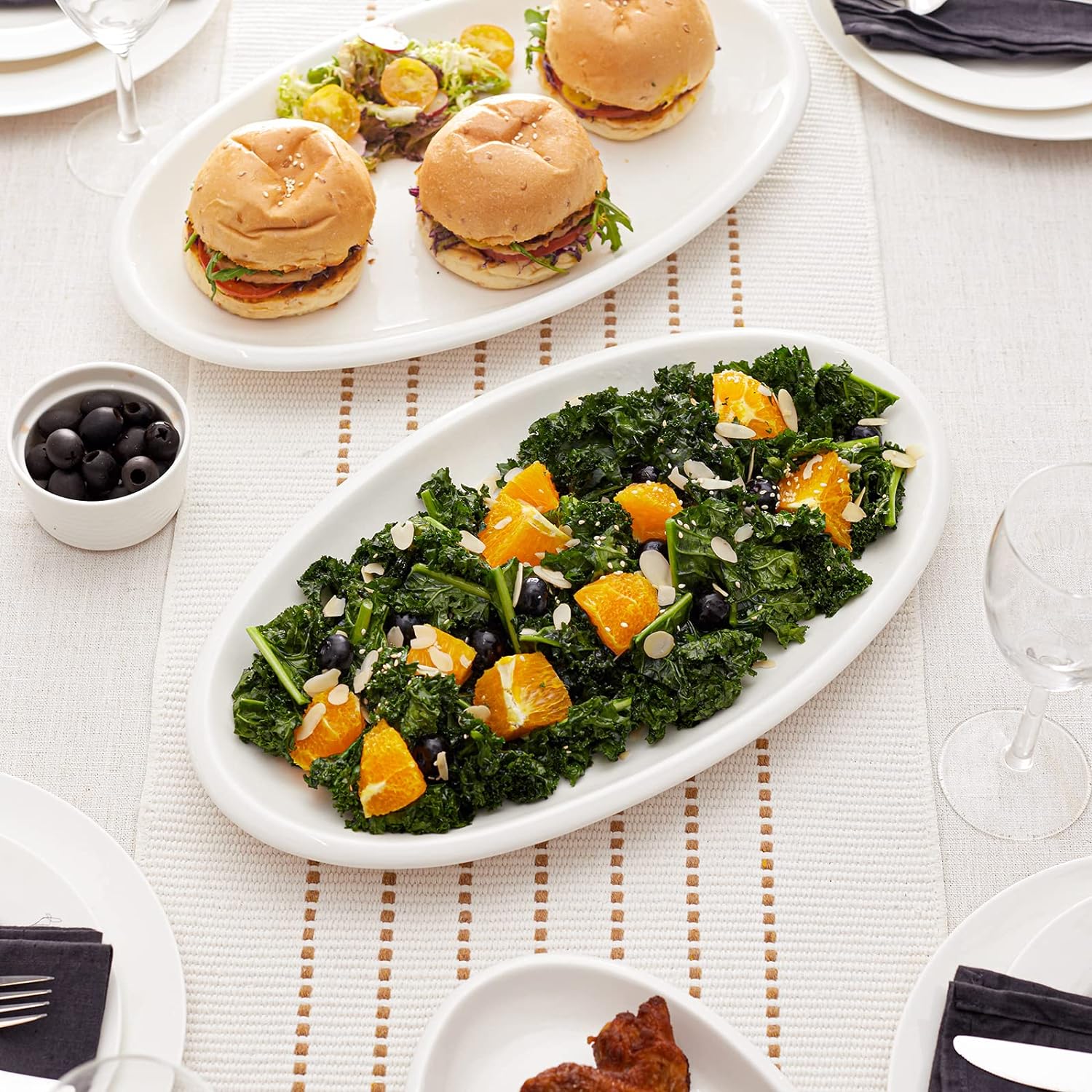 Oval tray set of 2