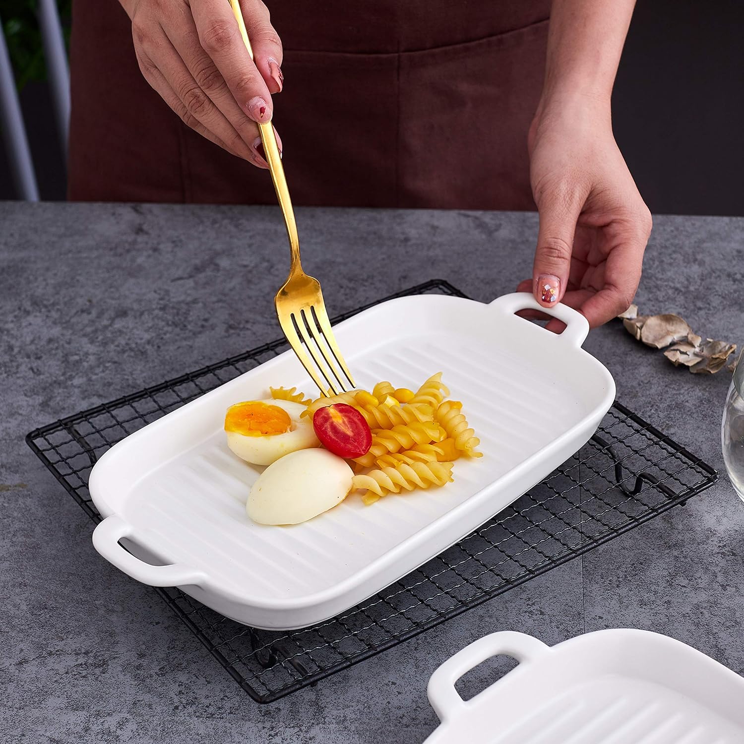 Grill tray set of 4, size 25 cm