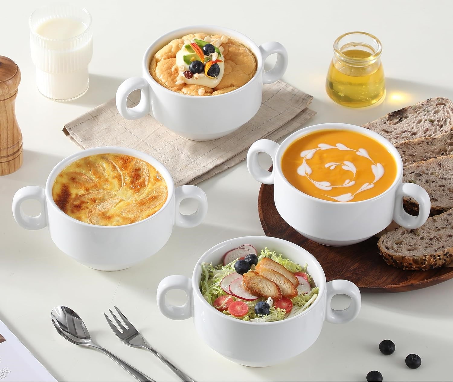 20 oz Soup Bowl 4 Pack, White