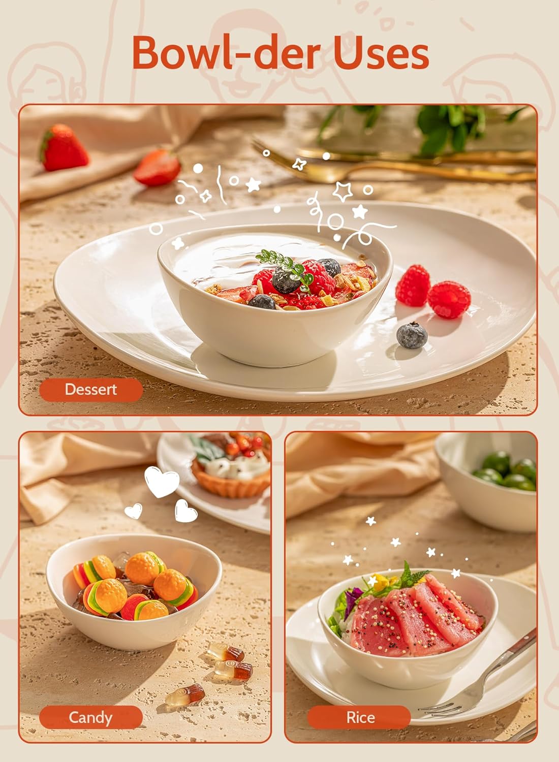 بولة قارب صغيرة عدد 6 قطع 