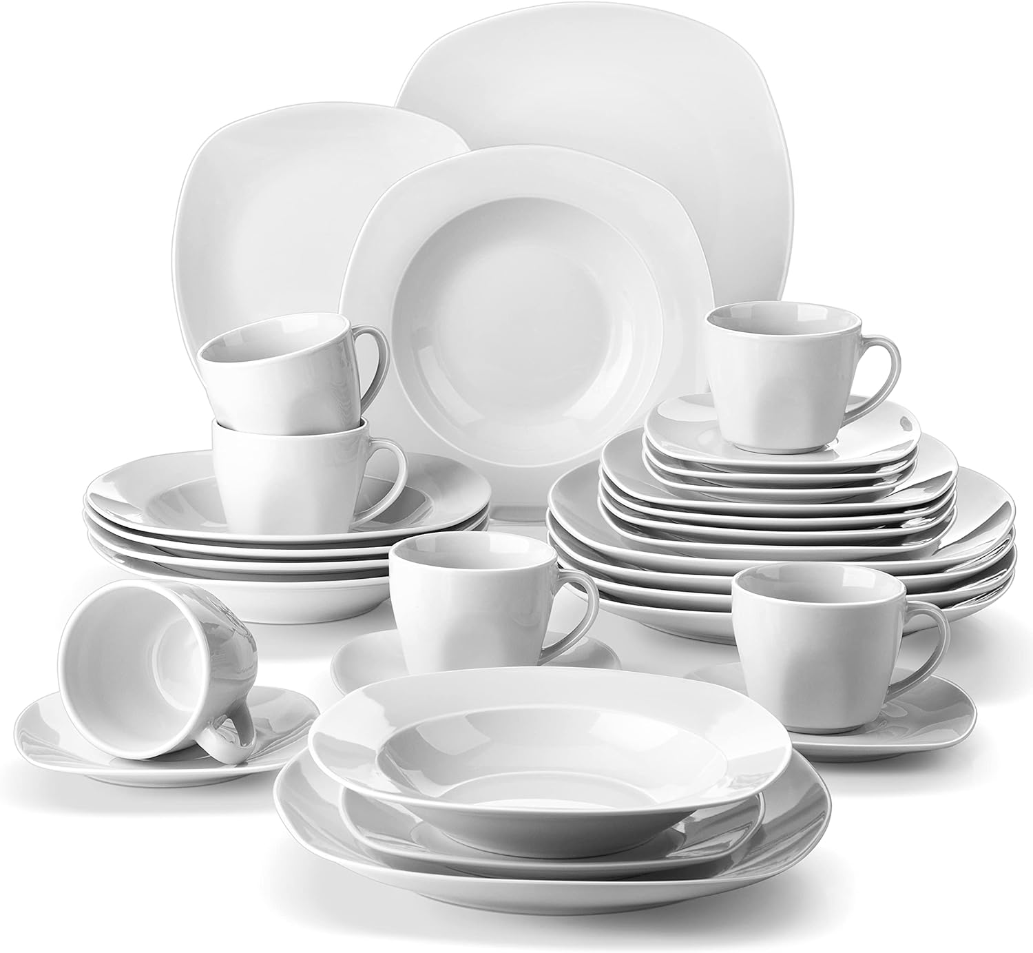 Chip porcelain set, 30 pieces, serves 6 people