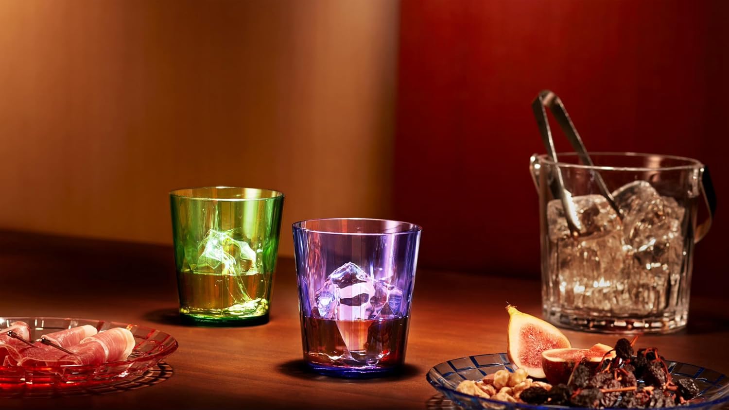 Al Ahram 590ml Unbreakable Premium Drinking Glasses - Set of 6 - Super Grade Acrylic Plastic Tumbler Cups