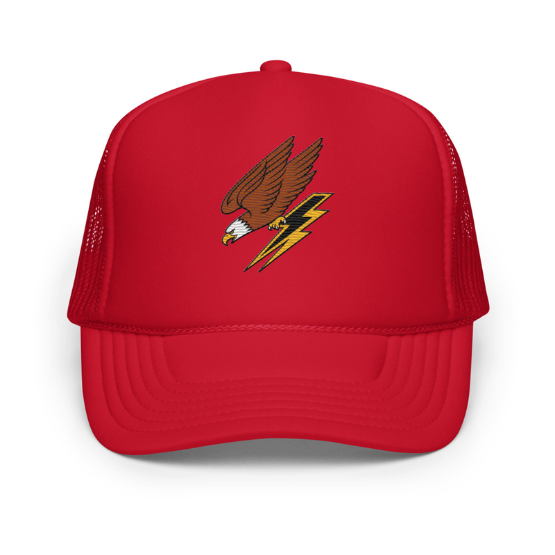 Charging Eagle Foam trucker hat - Red