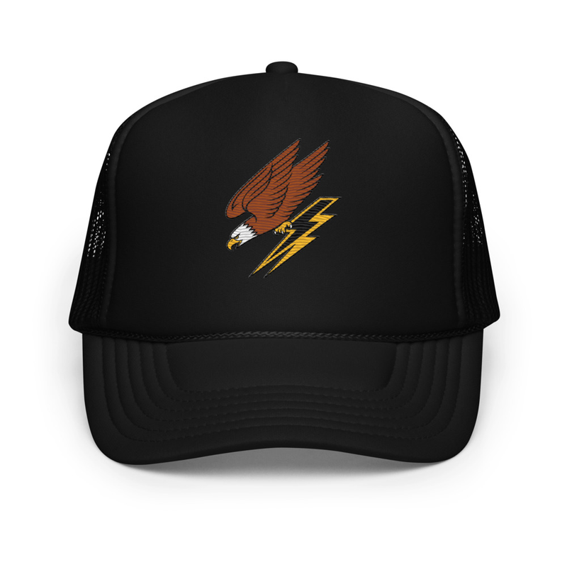 Charging Eagle Foam trucker hat - Black