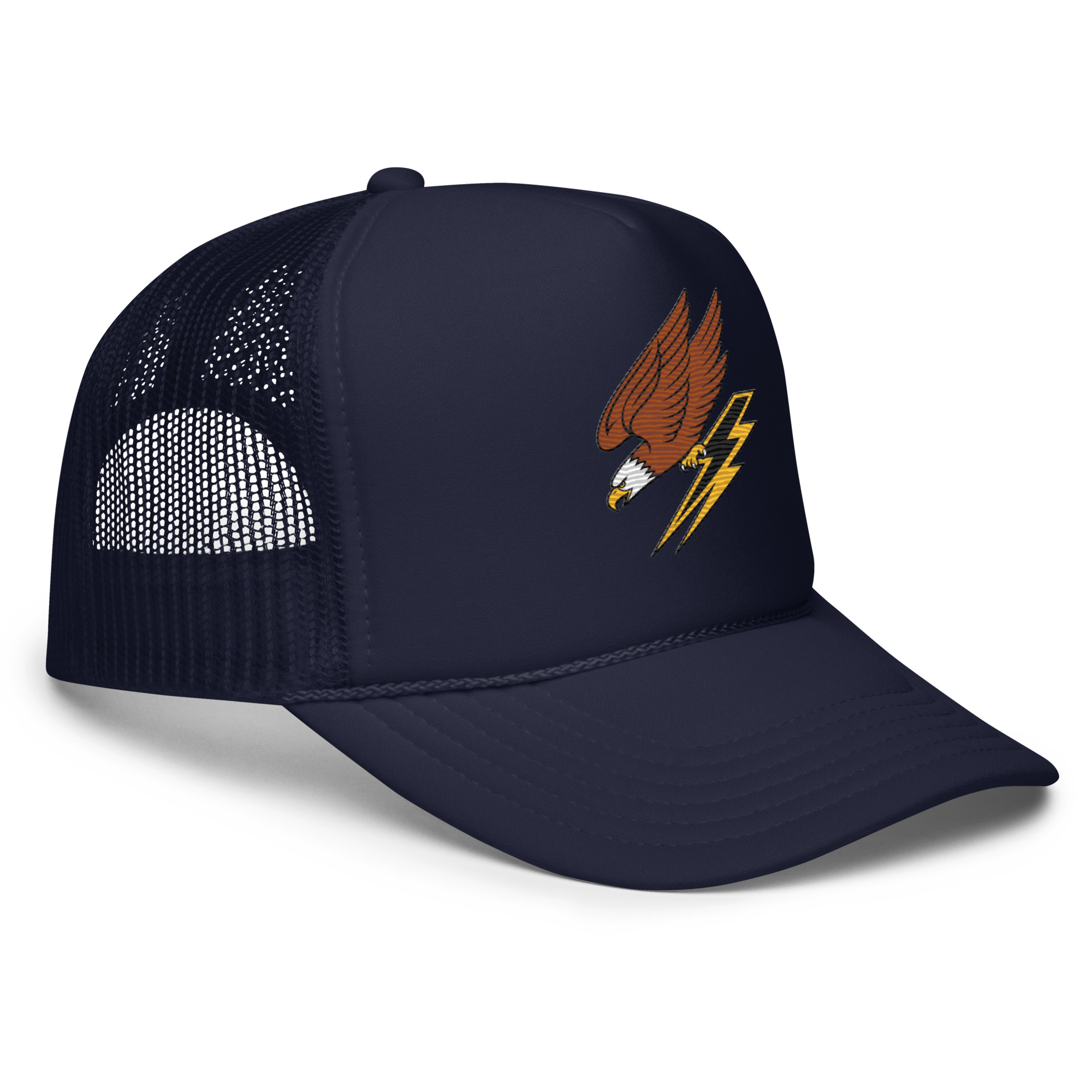 Charging Eagle Foam trucker hat - Navy