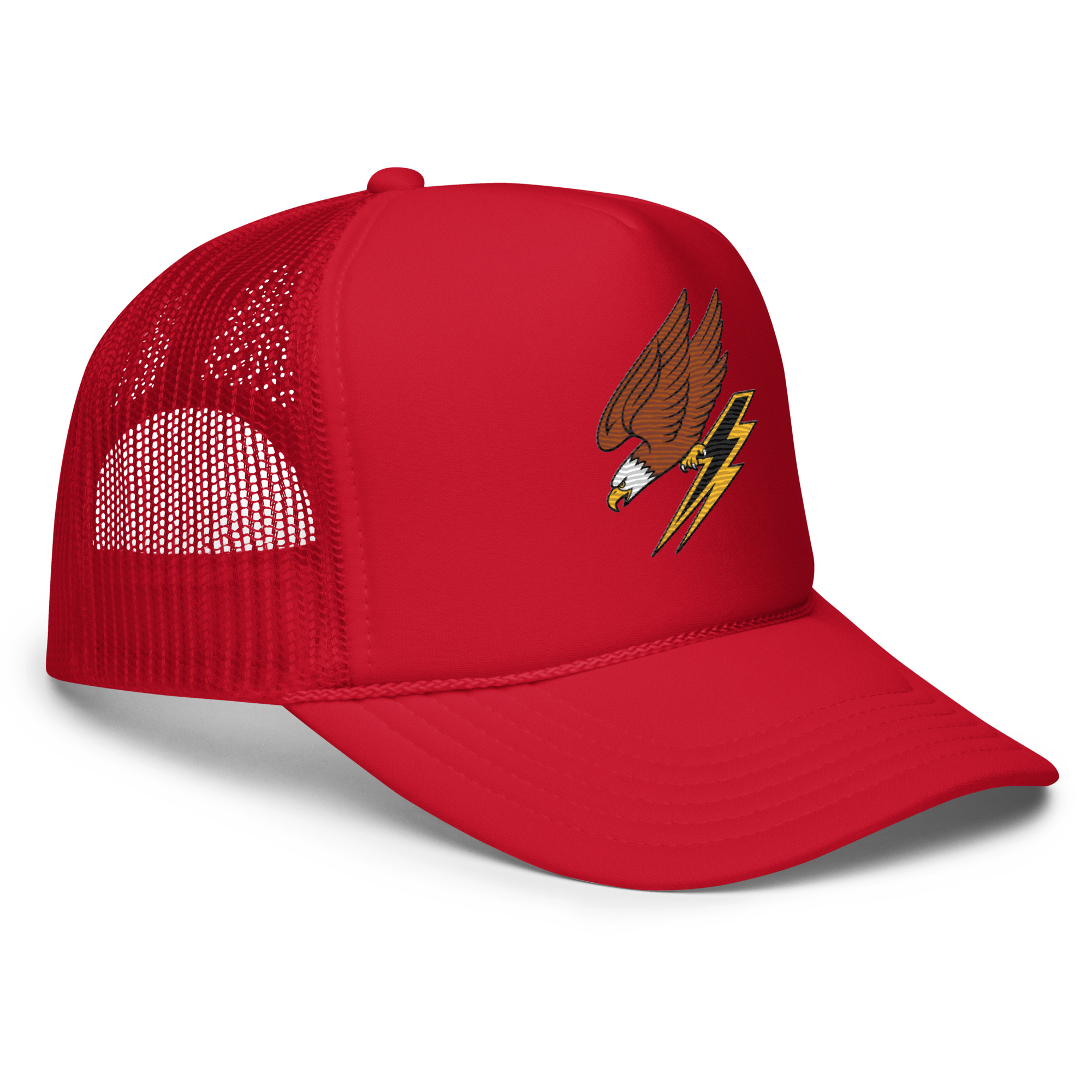 Charging Eagle Foam trucker hat - Red