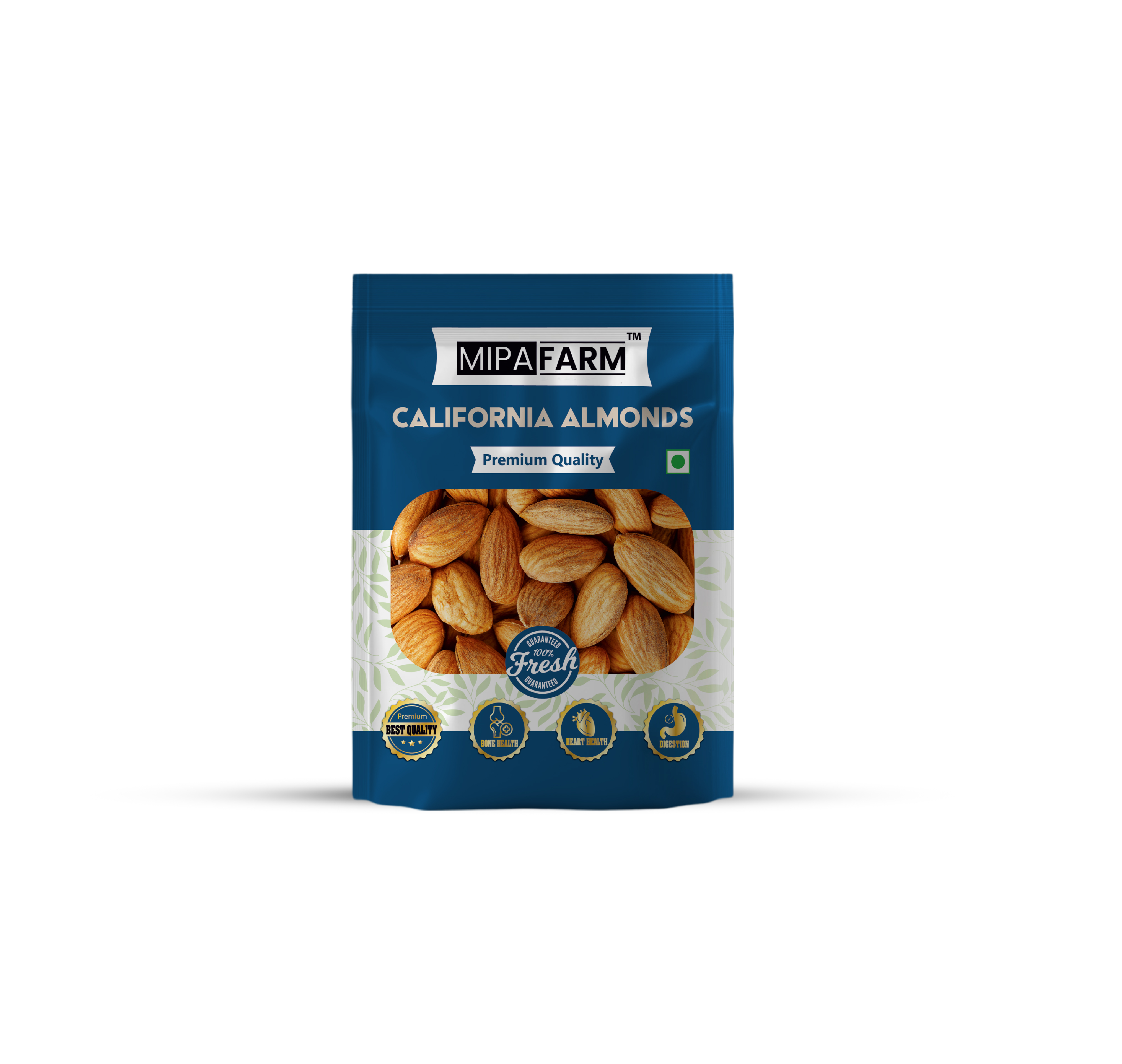 Fresh Dryfruits  MIPA FARM 100% Natural Premium California Almonds | Premium Badam Giri | High in Fiber & Boost Immunity | Real Nuts | Whole Natural Badam (500 gm)
