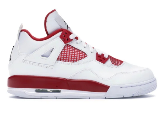 Jordan 4 Retro Alternate 89 Red & White