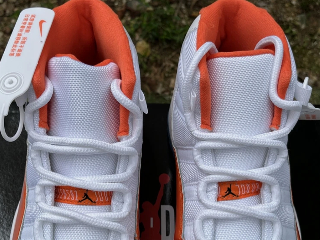 Air Jordan 11 Retro Orange Men Sneakers Size 9.5 378037-002 