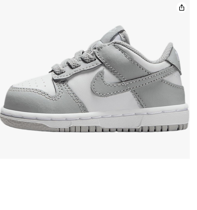 Nike Dunk Grey Fog Kids Infants babies