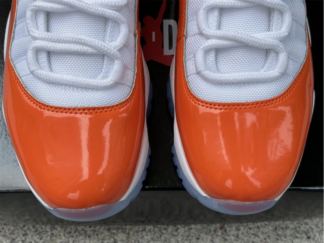 Air Jordan 11 Retro Orange Men Sneakers Size 9.5 378037-002 