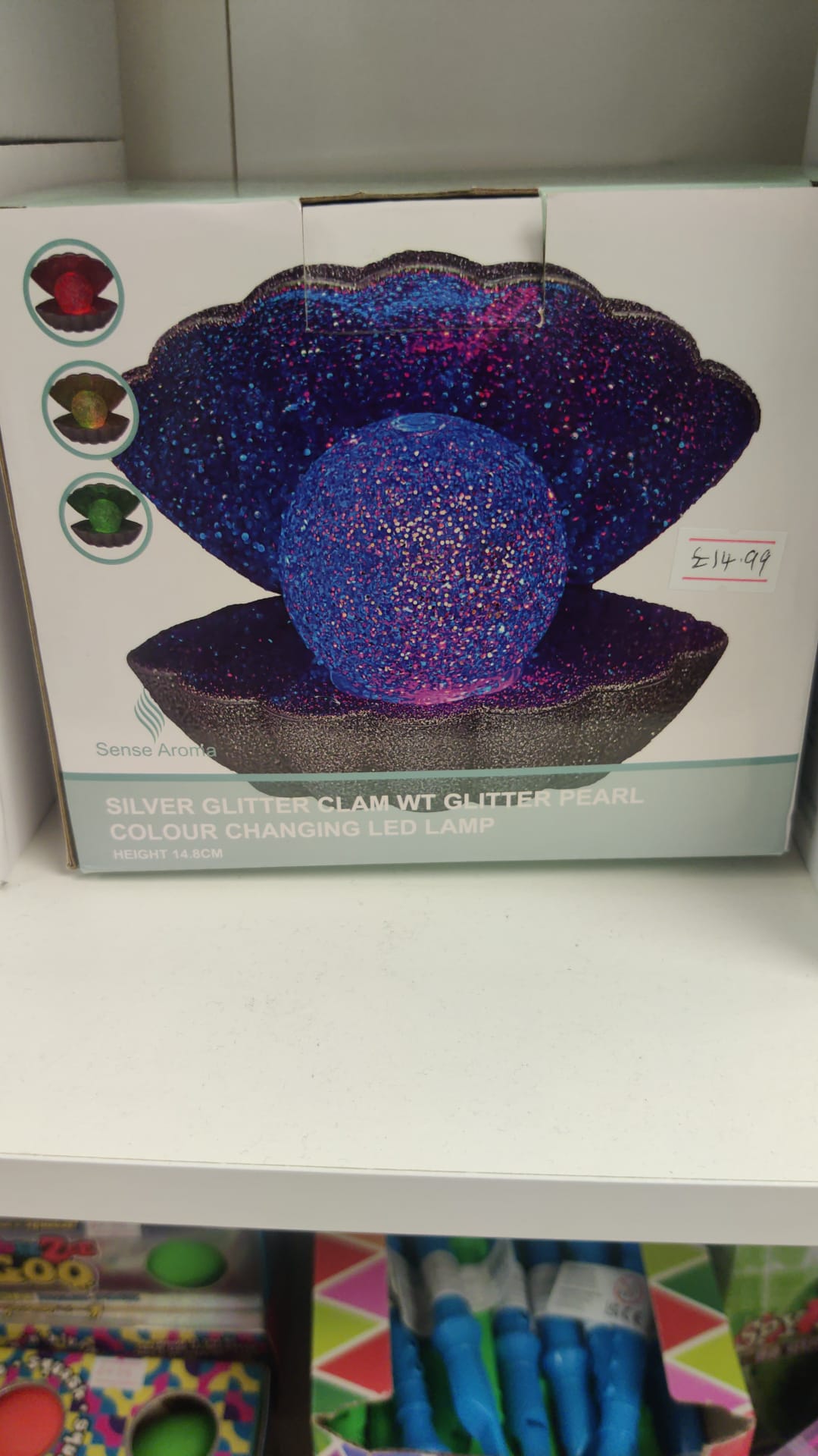 Glitter Pearl Colour changing led lamp