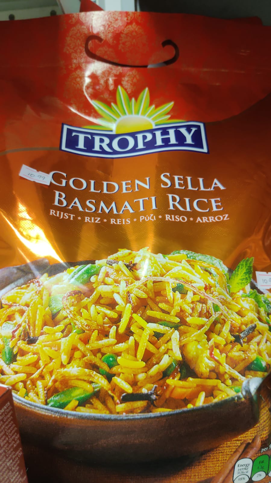 Trophy golden sella basmati rice