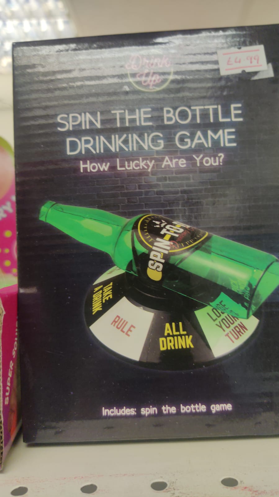 Spin the bottle drinking game