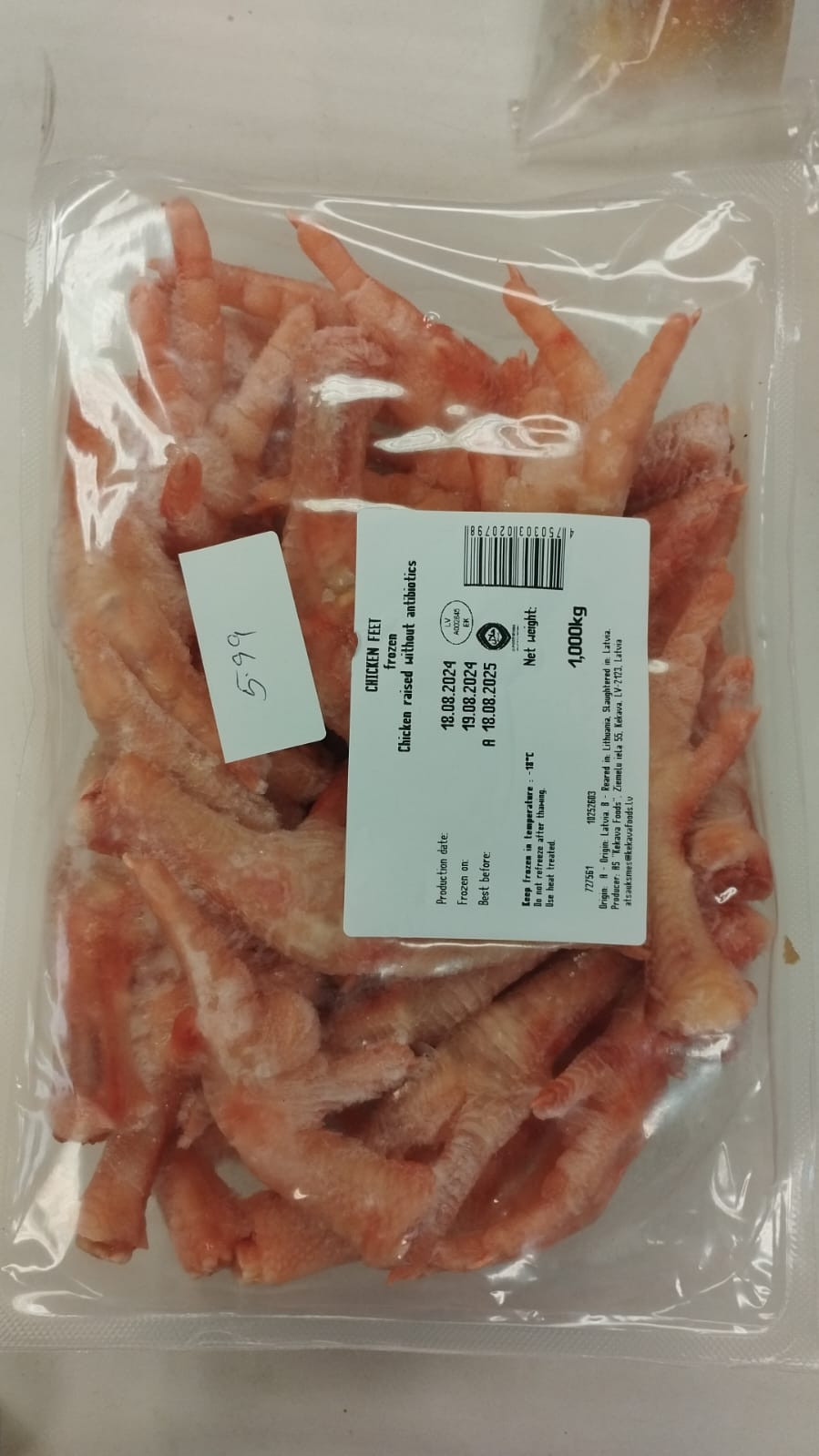 Frozen Chicken Feet