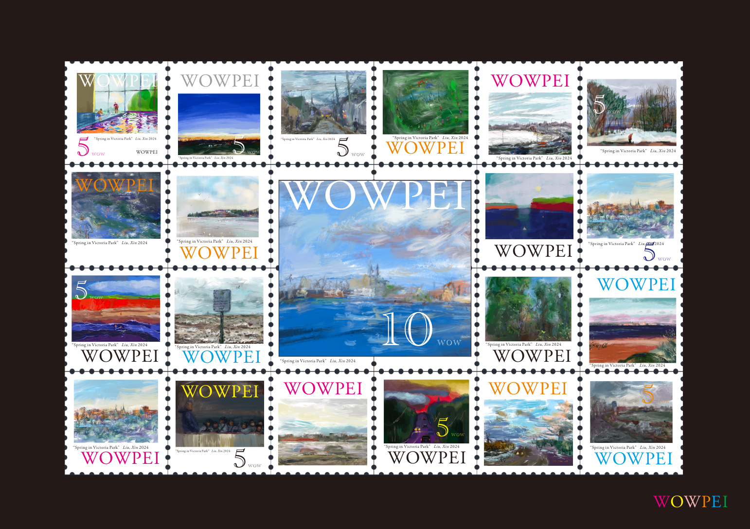 Limited Edition Original! WOWPEI Stamp 21P (White)