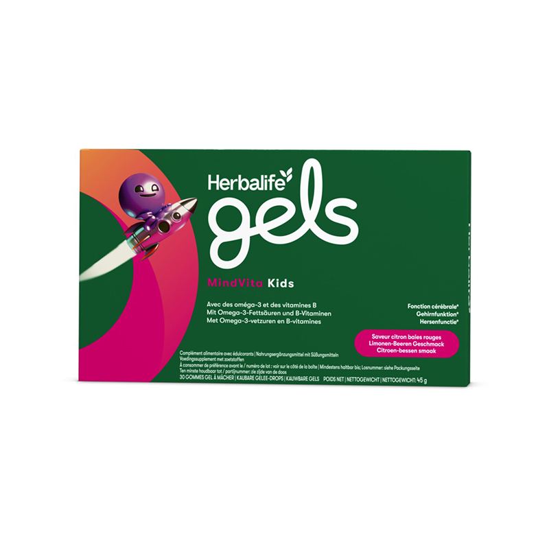 Herbalife Gels MindVita Kids Saveur citron baies rouges