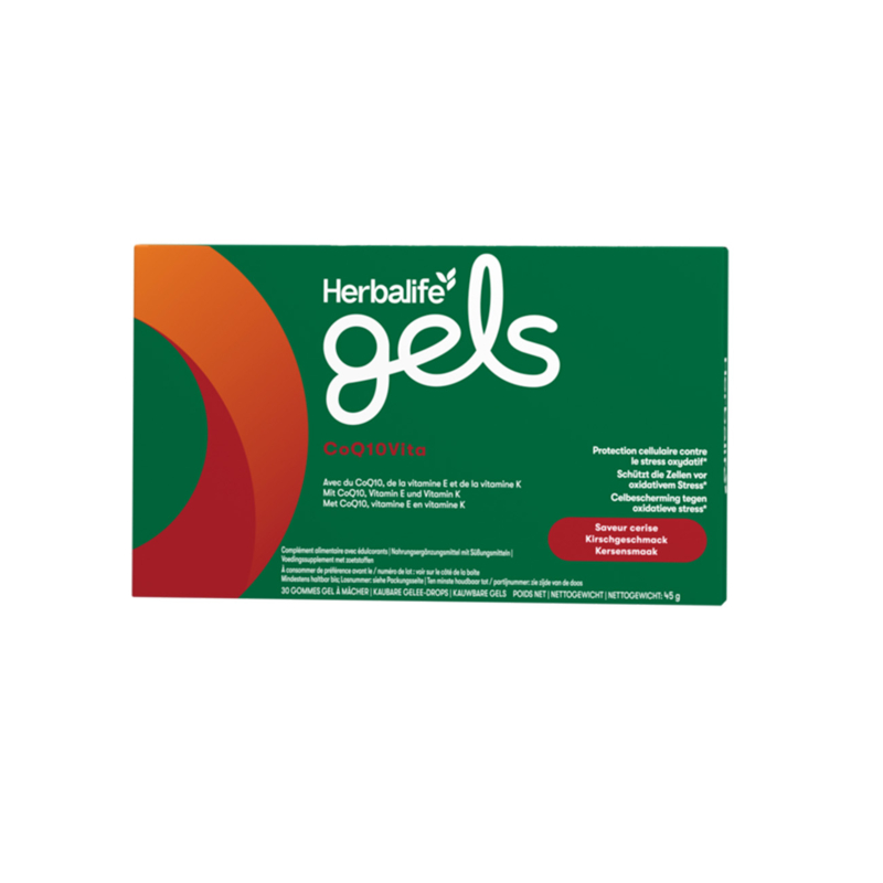 Herbalife Gels CoQ10Vita Saveur cerise 30 gommes gel à mâcher Herbalife Suisse