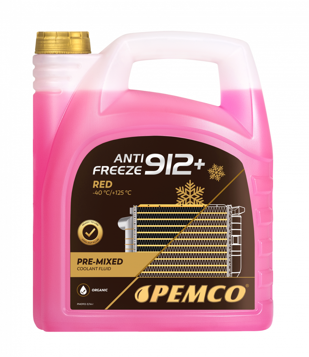 Pemco Antifreeze 912 (-40ºC) raudonas