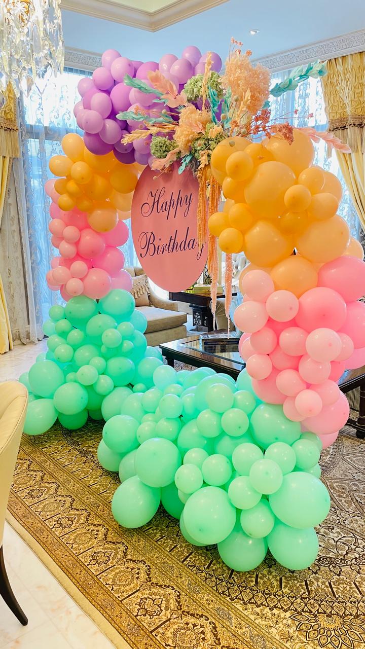 Birthday Balloon Arch