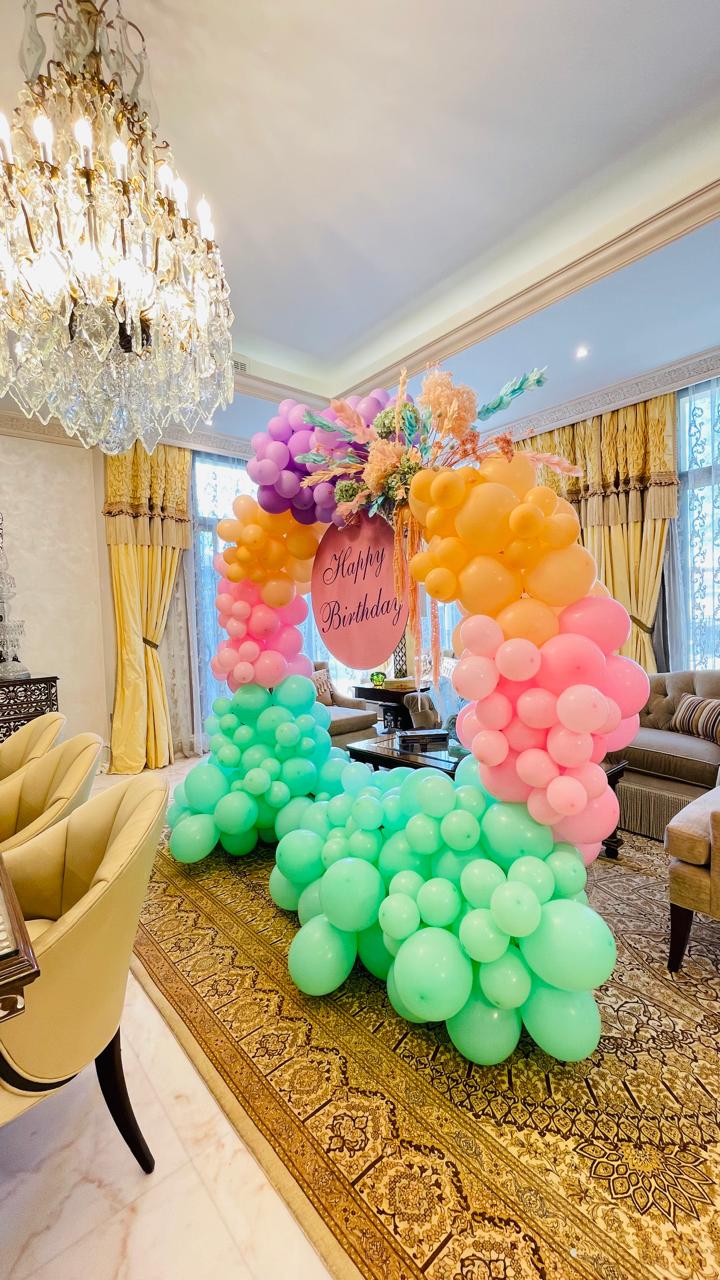 Birthday Balloon Arch