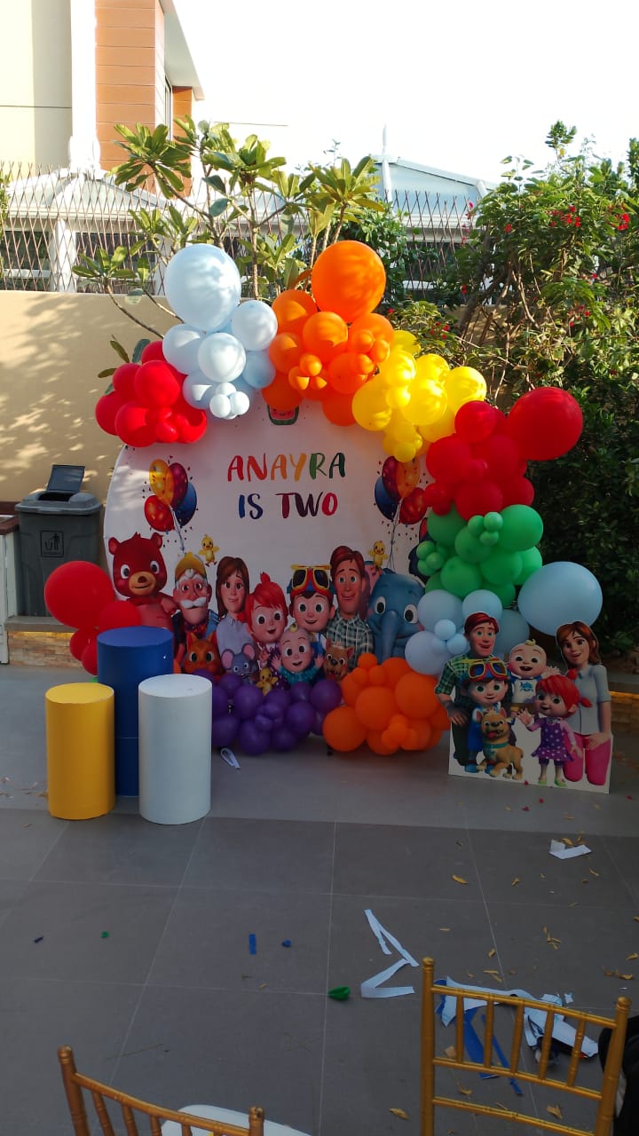 coco melon Birthday Party Decoration Setup