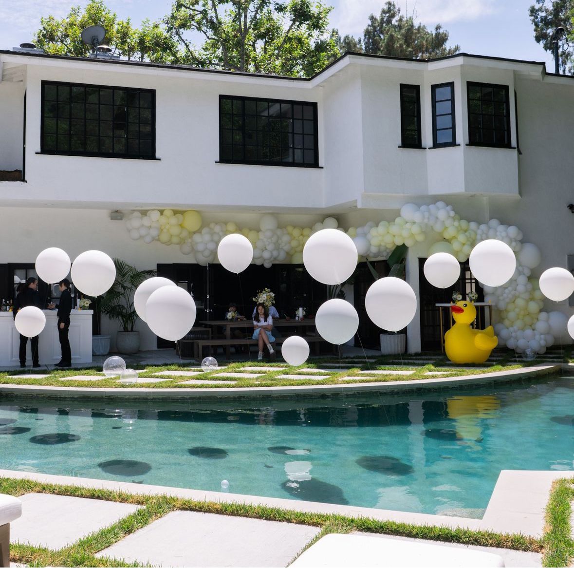 Pool Party Balloon Decoration